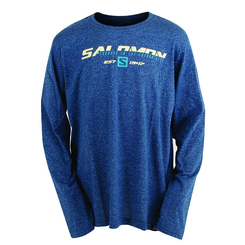 Camisetas Salomon Niños Azules - Salomon Argentina FAST FORWARD LS B,578103-VGM